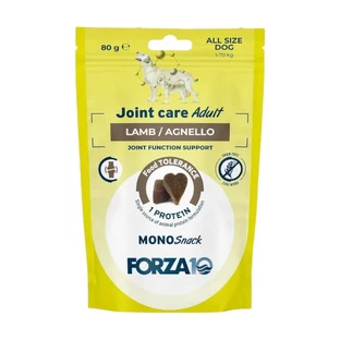 Forza10 Mono Joint Care Snacks für ausgewachsene Hunde mit Lammgeschmack – Ergänzungssnack für ausgewachsene Hunde, 80 g