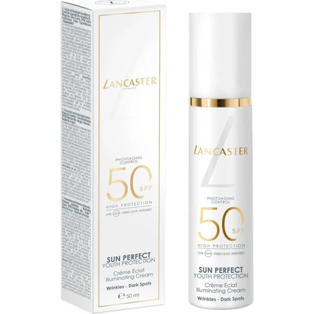 Lancaster Sun Perfect Infinite Glow Brightening Face Sunscreen SPF 50, High Protection, 50 ml