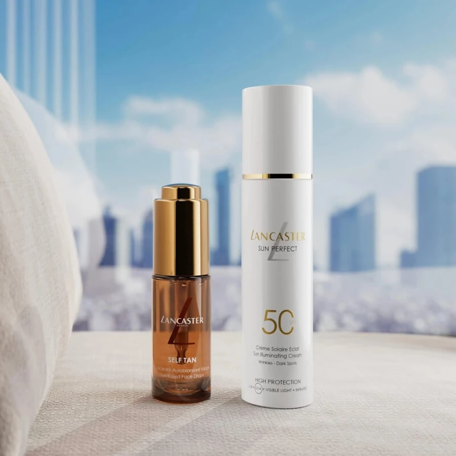 Lancaster Sun Perfect Infinite Glow Brightening Face Sunscreen SPF 50, High Protection, 50 ml