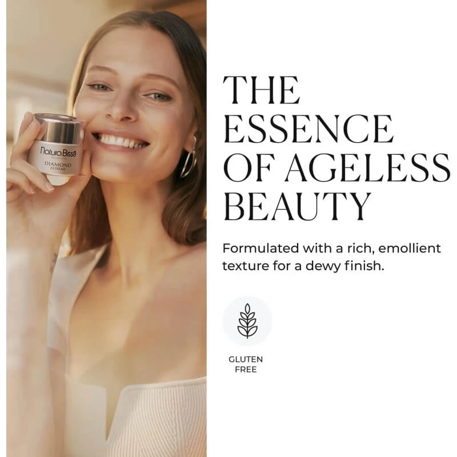 Natura Bisse Diamond Extreme – Reichhaltige Textur – Belebende und regenerierende Feuchtigkeitscreme, 50 ml