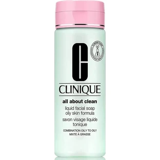Clinique All About Clean Fórmula para piel grasa - Jabón facial líquido para piel mixta a grasa, 200 ml
