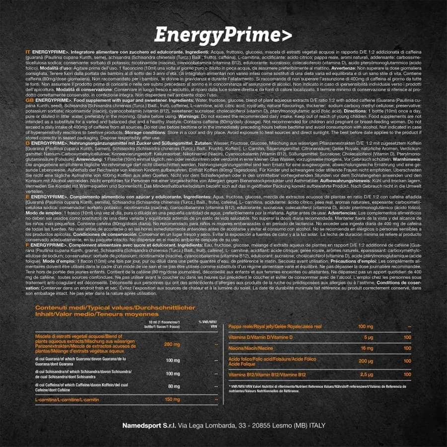 Energy Prime, 10 Ampullen – Energiepräparat