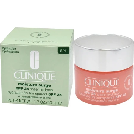 Clinique Moisture Surge SPF 25 - Crema hidratante y protectora, 50 ml