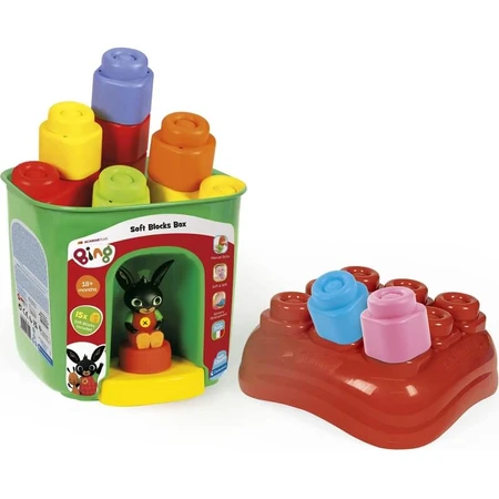 Clementoni Soft Clemmy – Bing-Eimer mit weichen Bausteinen