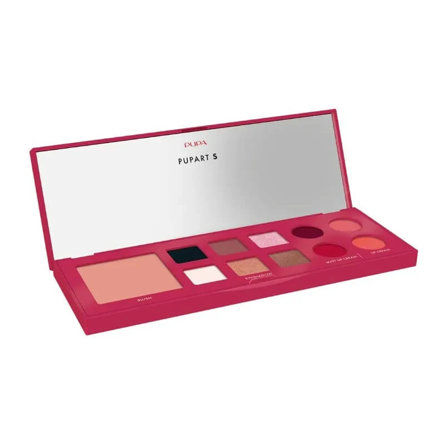 Pupa s – paletă de machiaj pentru față, ochi și buze, nr. 003 burgundy