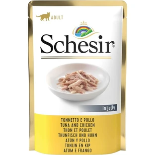 Schesir Tonijn en Kip - Kattenlekkernij 85 g