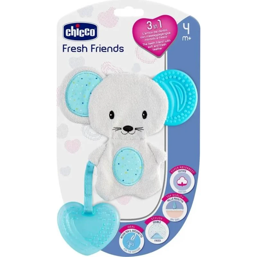 Chicco Fresh Friend - Light Blue 3-in-1 Teether