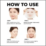 Masque en tissu Missha Airy Fit au miel - Masque visage éclaircissant et nourrissant