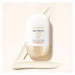 Lancaster Sun Perfect Air Face Sunscreen SPF 50 Dagelijkse onzichtbare vloeibare glowbooster, hoge bescherming, 40 ml