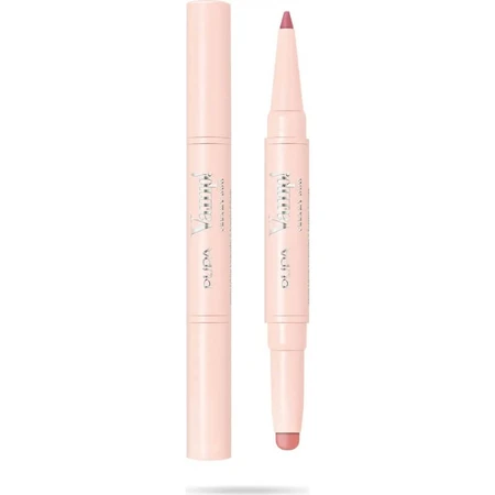 Pupa Vamp! Creamy Duo - Lápiz de labios para contornear y pintalabios brillante n.º 004 Light Rose