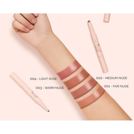 Pupa Vamp! Creamy Duo - Lápiz de labios para contornear y pintalabios brillante n.º 004 Light Rose