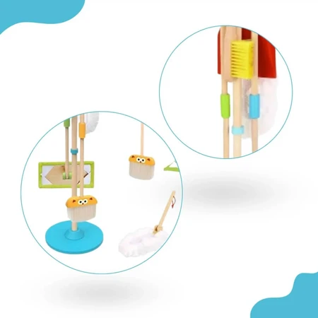 Tooky Toys houten schoonmaakset voor kinderen