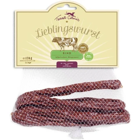 Terra Canis Rindfleischwurst – Hundeleckerli, 170 g