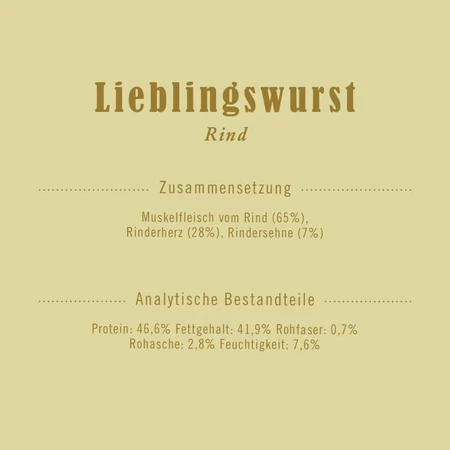 Terra Canis Rindfleischwurst – Hundeleckerli, 170 g