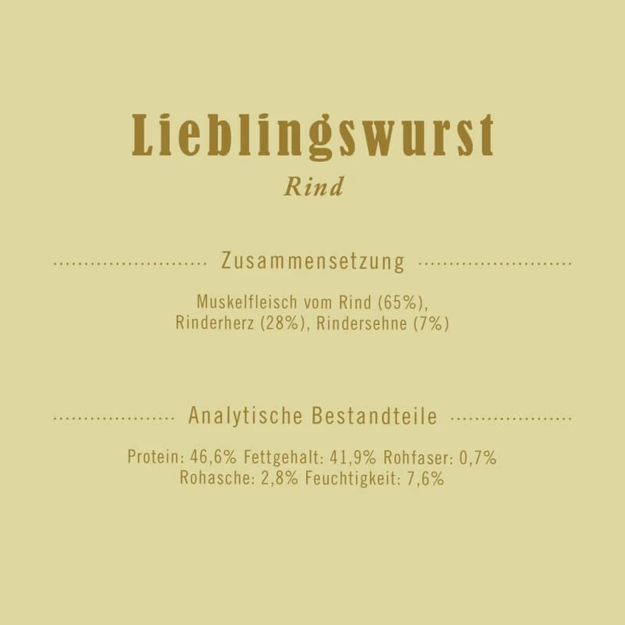 Terra Canis Rindfleischwurst – Hundeleckerli, 170 g