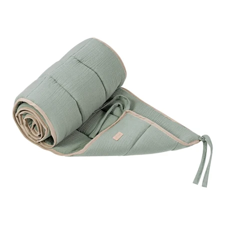 Picci Natural - Protector de cuna verde de doble cara