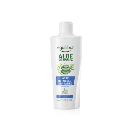 Equilibra Vitamin-Enriched Aloe - Refreshing, Moisturizing After-Sun Lotion with Aloe Vera and Vitamin E, 200 ml