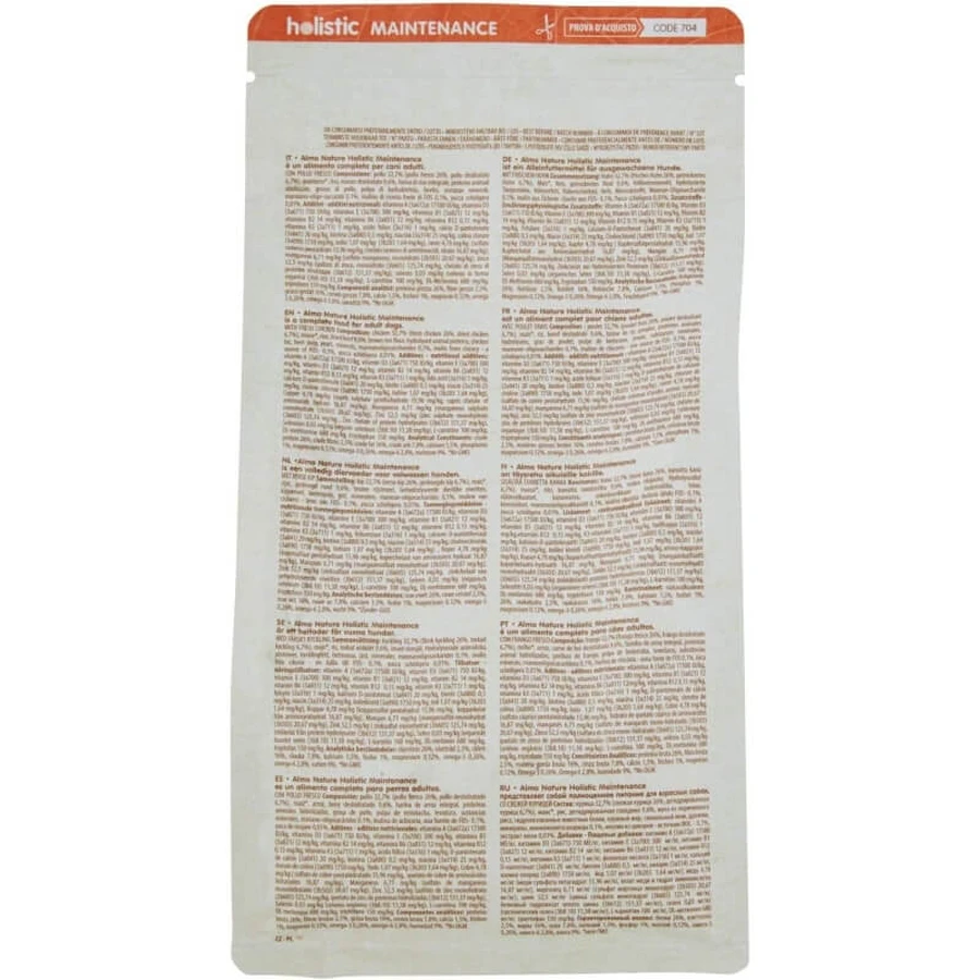 Almo Nature Holistic Maintenance Small Chicken - Aliment complet pour petits chiens adultes, 400 g
