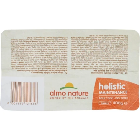 Almo Nature Holistic Maintenance Small Chicken - Aliment complet pour petits chiens adultes, 400 g