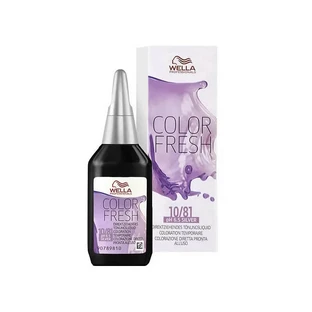 Wella Color Fresh nr 10/81 Popielaty perłowy platynowy blond – gotowa do użycia farba do włosów do bezpośredniego stosowania, 75 ml