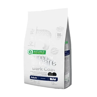 Nature's Protection Superior Care Dark Coat Chicken – Alleinfuttermittel für erwachsene Hunde mit dunklem Fell, 1,5 kg