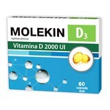 Molekin D3 2000 IU, 60 cápsulas blandas, Zdrovit