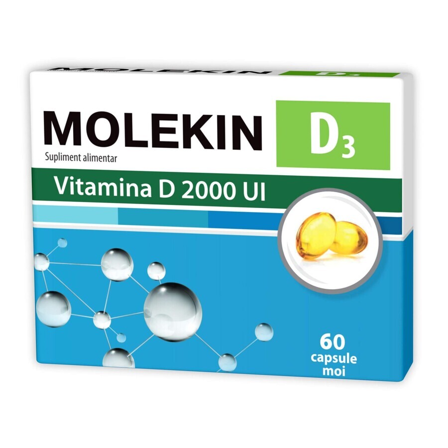 Molekin D3 2000 IU, 60 Weichkapseln, Zdrovit