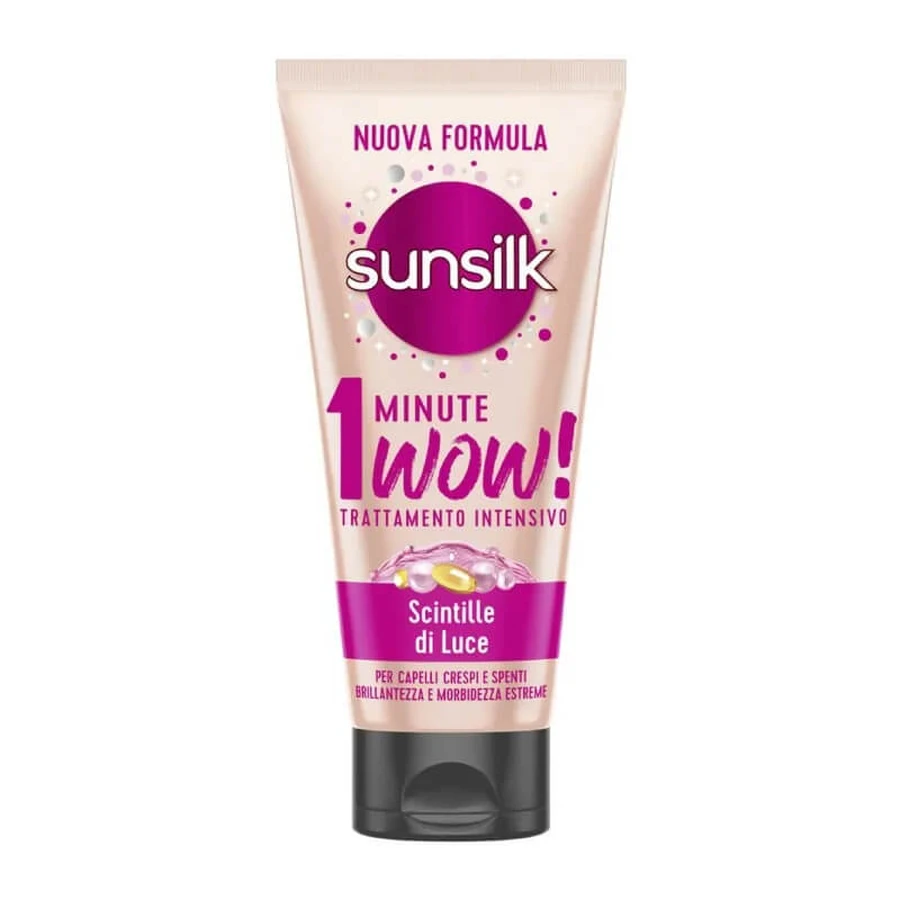 Sunsilk 1 Minute Wow! Sparkles of Light - Intensive Treatment for Frizzy and Dull Hair, 180 ml