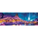 Clementoni Panorama: Noche colorida sobre las islas Lofoten - Rompecabezas de 1.000 piezas