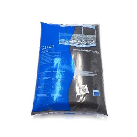 Askoll Pure Sand Midnight – feiner schwarzer Dekosand, 0,7–1,2 mm, für Aquarien, 4 kg