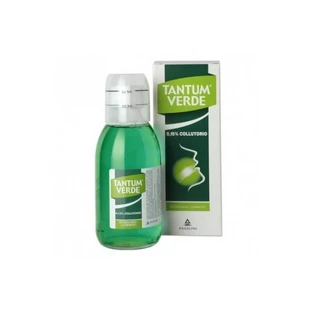 Angelini Tantum Verde 0,15 % – Antiseptisches und entzündungshemmendes Mundwasser, 240 ml (Verpackung hat eine Delle)