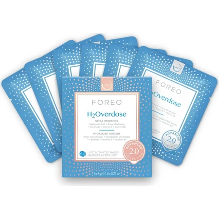 Foreo h2overdose 2.0 - 6 masques hydratants pour l'UFO