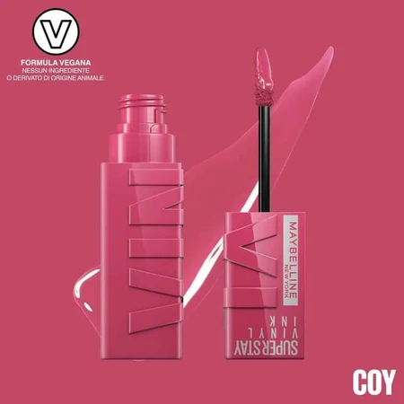 Maybelline Super Stay Vinyl Ink – Flüssiger Lippenstift Nr. 20 Coy