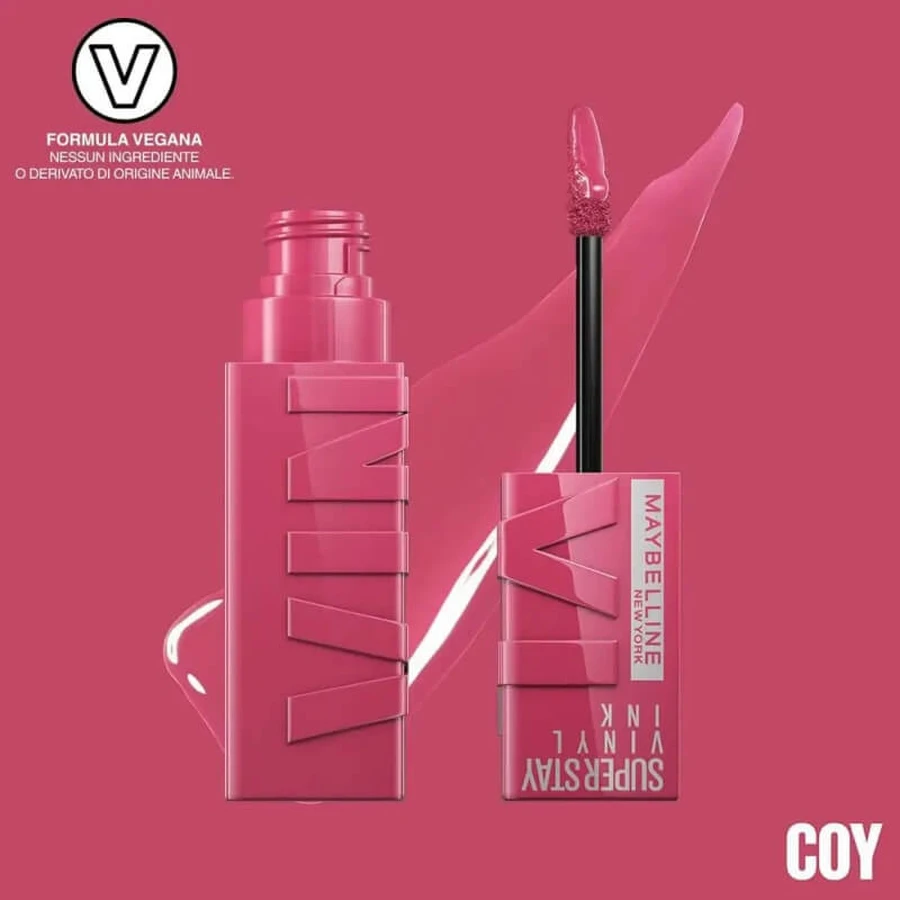 Maybelline Super Stay Vinyl Ink – Flüssiger Lippenstift Nr. 20 Coy