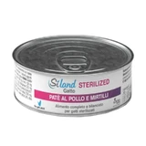 Aurora Biofarma Siland Sterilized Chicken and Blueberry Pâté - Complete Food for Sterilized Adult Cats, 85 g