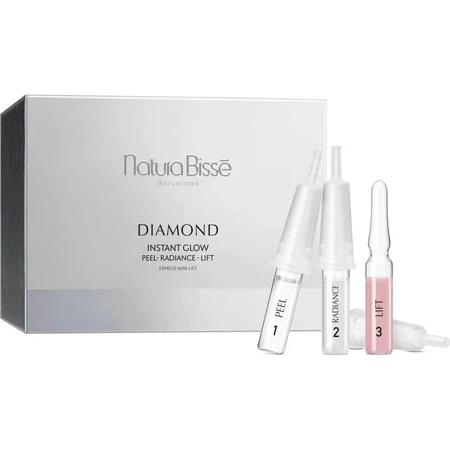 Natura Bisse Diamond Instant Glow - Tratamiento facial revitalizante, 12 viales de 3 ml cada uno