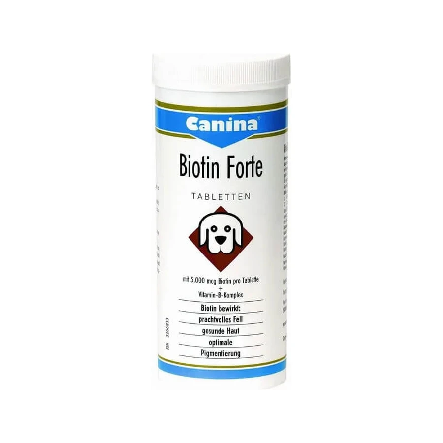 Drn Canina Biotin Forte para el cuidado del pelaje y la piel, 60 comprimidos