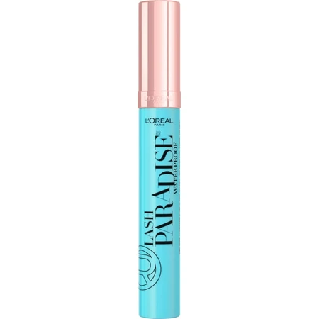 L'Oréal Paris Lash Paradise - Máscara de pestañas voluminizadora resistente al agua, negra