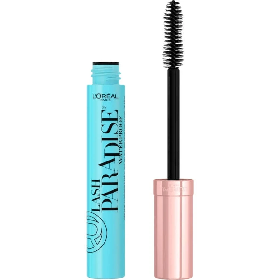 L'Oréal Paris Lash Paradise - Máscara de pestañas voluminizadora resistente al agua, negra