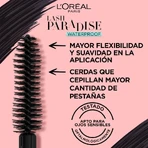L'Oréal Paris Lash Paradise - Máscara de pestañas voluminizadora resistente al agua, negra