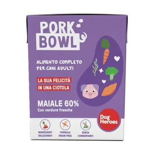 Dog Heroes Porc et légumes - Aliment complet pour chiens adultes souffrant d'allergies ou d'intolérances, 390 g