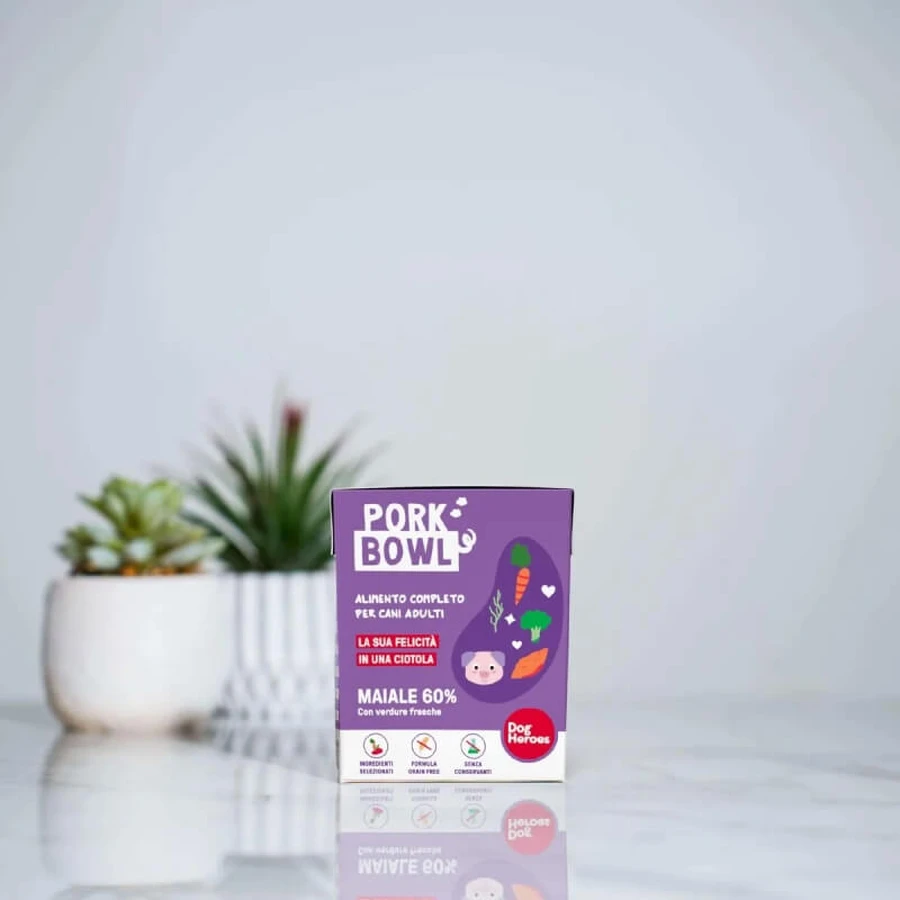 Dog Heroes Porc et légumes - Aliment complet pour chiens adultes souffrant d'allergies ou d'intolérances, 390 g