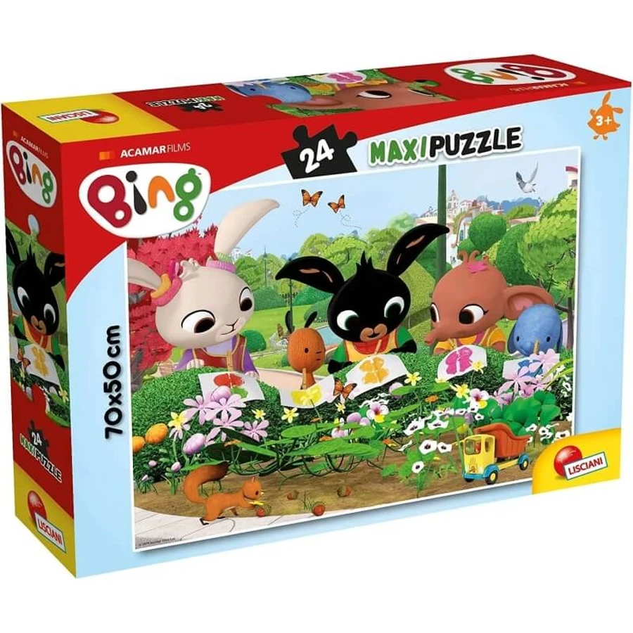 Lisciani Bing: Lasst uns die Natur beobachten – 24-teiliges Maxi-Puzzle