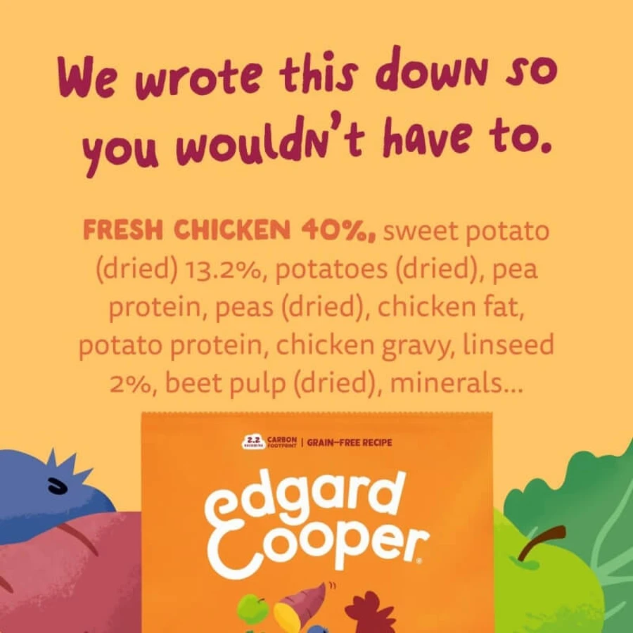Edgard & Cooper Fresh Chicken Medium Hundefutter für ausgewachsene Hunde – Alleinfuttermittel für ausgewachsene Hunde, 7 kg