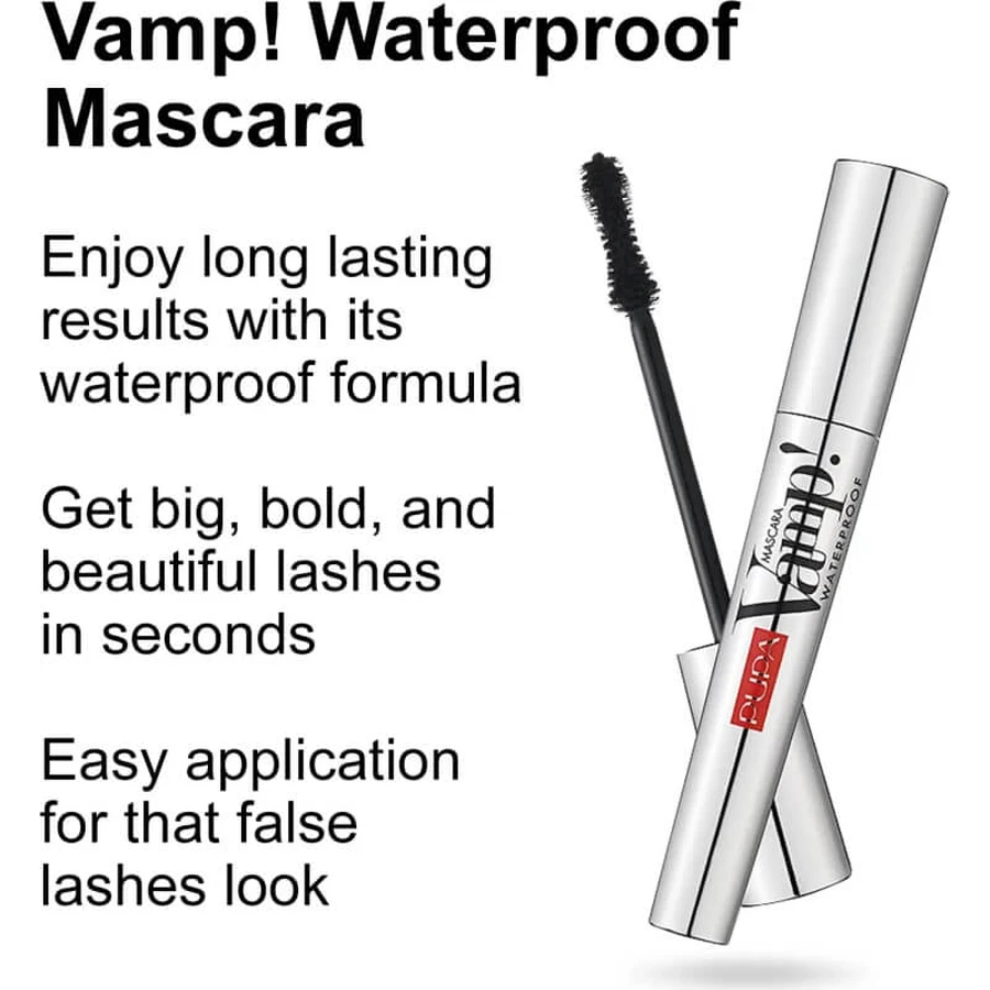 Pupa Vamp ! Mascara waterproof n° 001 Extra Black