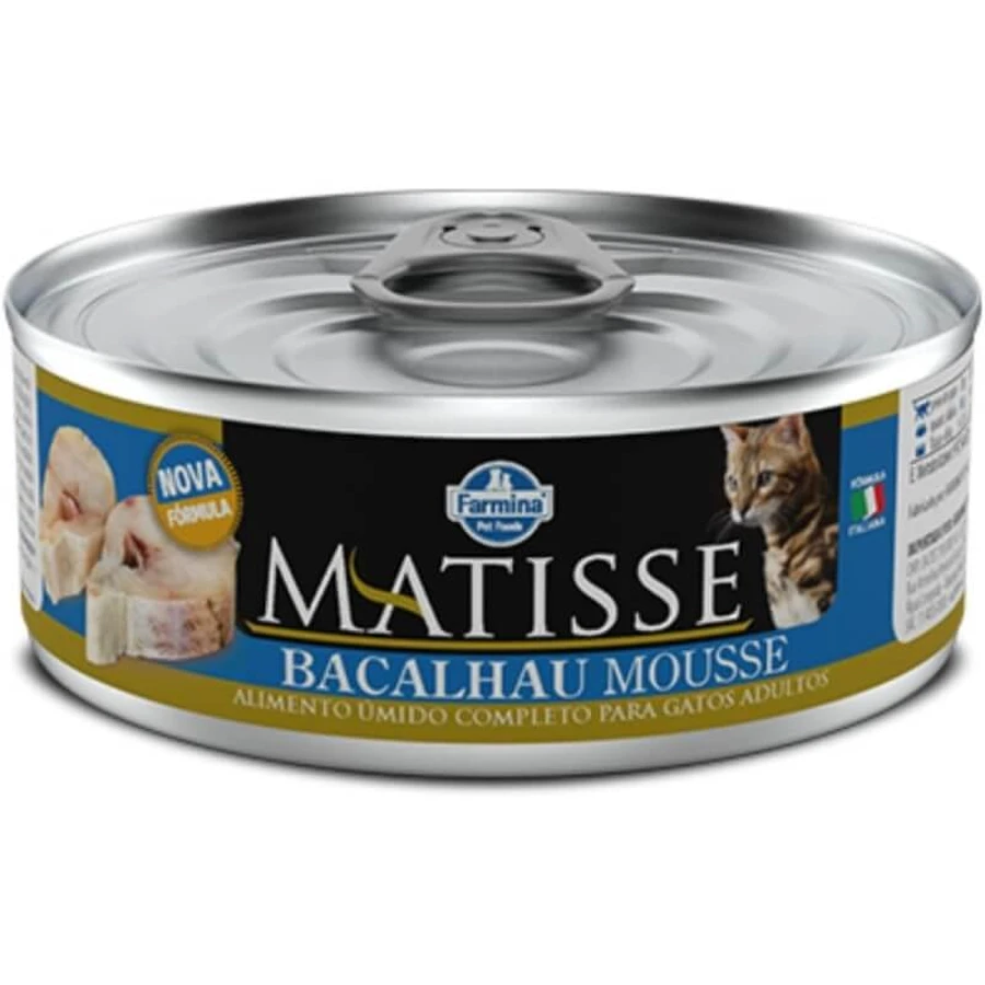 Farmina Matisse Cat Cod Mousse - Complete Mousse Food for Adult Cats, 85 g