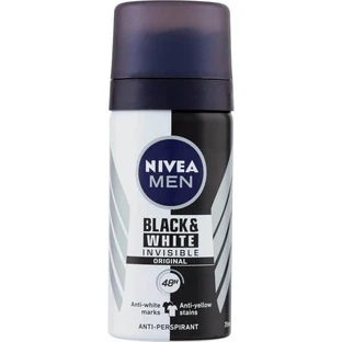Nivea for Men Invisible Black &amp; White 48h – Deodorant in Reisegröße, 35 ml