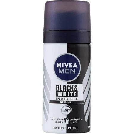 Nivea for Men Invisible Black &amp; White 48h – Deodorant in Reisegröße, 35 ml