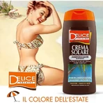 Delice Intensive Tanning Sonnenschutz – Wasserfeste Creme mit Carotin + Walnussschalen 250 ml