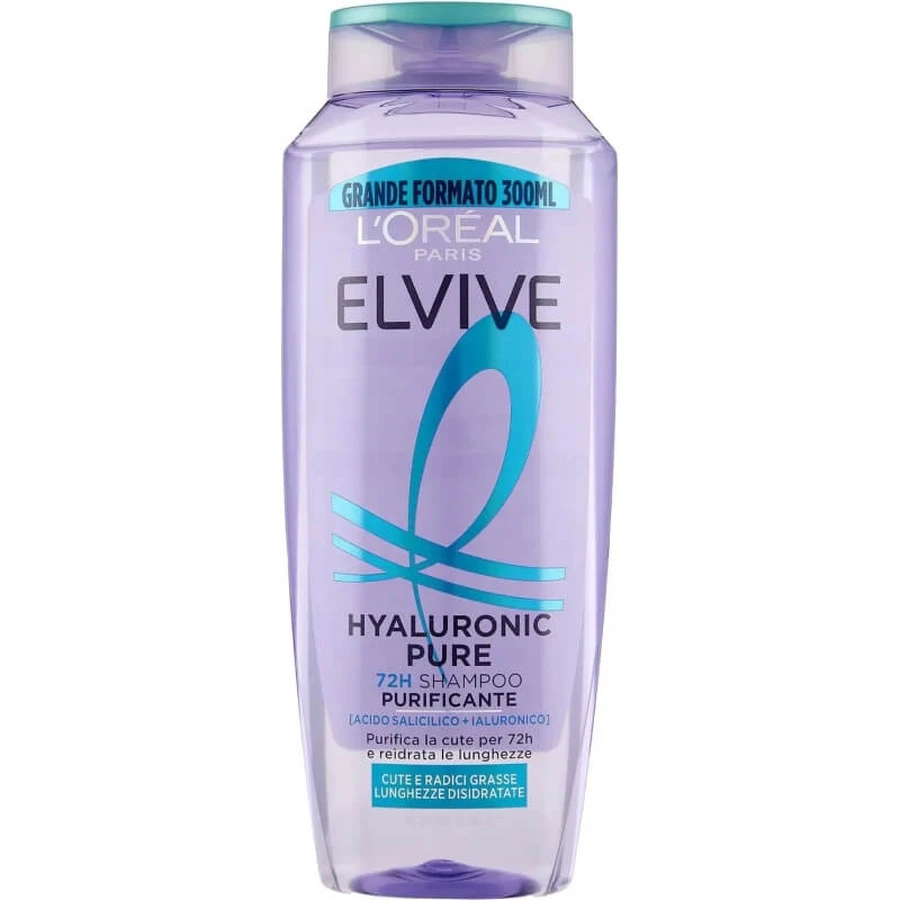 Elvive Hyaluronic Pure 72h - Purifying Shampoo 300 ml